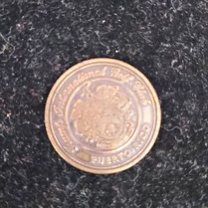 Trump International Golf Puerto Rico brass ball marker. OS. Brown brass color.